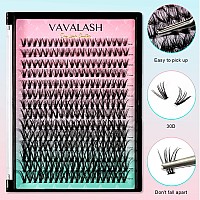 Vavalash Individual Cluster Lashes 30D007D916Mix Diy Eyelash Extension 280 Lash Clusters Faux Mink Slik Individual Lashes E