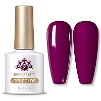 Born Pretty Purple Gel Nail Polish Fall Winter Color Gel Polish Soak Off Uv Led Nail Lamp Gel Polish Nail Art Manicure Salon Diy