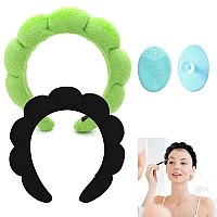 Ruiwen Sponge Terry Cloth Spa Headband For Women Girls Face Washing Exfoliating Makeup Removal Bubble Soft Puffy 2 Co