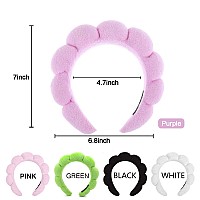 Ruiwen Hair Spa Headband Pinkpurple One Size Fits All Hairband For Women Adult Facial Cleansing Blackheads Removing Exfol