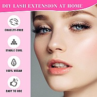 Nutural Cluster Lashes Diy Eyelash Extension D Curl Volume Lash Clusters Soft Reusable Lashes Comfortable Natural Lashes Indivi