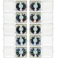 Halloween Day Lashes With Color Ninglash 10 Pack Colored Lashes 25Mm Real Mink Eyelashes With Color 5 Styles Mix Long Color Eyel