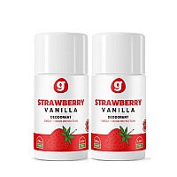 Grownish Strawberry Vanilla Natural Deodorant For Girls Ages 8 Up Aluminumfree Nontoxic 24Hour Protection 1 Item Str