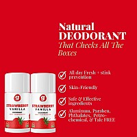 Grownish Strawberry Vanilla Natural Deodorant For Girls Ages 8 Up Aluminumfree Nontoxic 24Hour Protection 1 Item Str