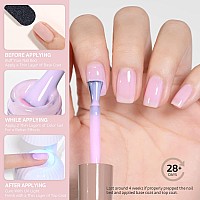 GAOY Baby Pink Gel Nail Polish, 16ml Soak Off UV Light Cure Gel Polish for Nail Art DIY Manicure at Home, Color 1525