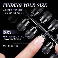 Gelike Ec Extra Short Soft Gel Nail Tips Kit For Soak Off Nail Extensionsfull Covercoffin Shapedprebuff Pmma Resinclear Ult