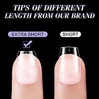 Gelike Ec Extra Short Soft Gel Nail Tips Kit For Soak Off Nail Extensionsfull Covercoffin Shapedprebuff Pmma Resinclear Ult