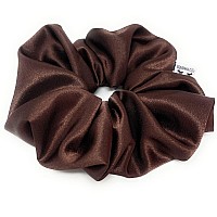 Iuptown Chic Jumbo Oversized Xl Satin Scrunchies For Women Girls Frizz Prevention Sleep Hair Holder Large Elastic Ties Band F