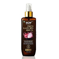 Wow Skin Science Onion Black Seed Hair Oil For Dry Damaged Hair With Almondcastorolivecoconutjojoba Oil 34 Fl Oz Pack Of