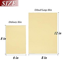 3MM Thick Practice Skins, Urknall 5PCS 12 * 8'' Large Fake Skin Thick Practice Skin Blank Practice Skins Double Sides Skin Practice for Beginners and Artrists