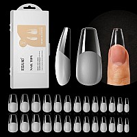 Rosalind Half Matte Medium Coffin Fake Nail Tips 264Pcs Press On Nails Coffin Full Cover Medium False Nail Tips Diy Manicure Sa