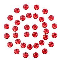 3000Pcs Ruby Red Crystal Rhinestones,Glass Flatback Rhinestones Mini Gemstones for Nail Face Makeup Art Crafts Clothes Decoration -(SS8,2.4mm,Ruby Red)