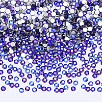 1440Pcs Purple Velvet Crystal Rhinestones,Glass Flatback Rhinestones Gemstones for Nail Face Makeup Art Crafts Clothes Decoration - (SS12,3.0mm,Purple Velvet)