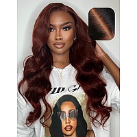 Unice Bye Bye Knots 7X5 Pre Cut Lace Glueless Wig Reddish Brown Body Wave Wig Pre Bleached Invisible Knots Pre Everything Wig Hu