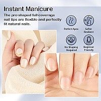 Una Gella Nail Tips And Glue Gel Kit Short Oval Nail Tips 300Pcs Extra Short Soft Gel X Tips Super Strong Solid Nail Gel Port