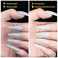 Burano Reflective Glitter Gel Polish 73Ml Sparkly Shiny Disco Gel Polish Holographic Glitters Gel Polish Nail Art Manicure Sa