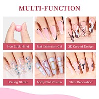 Supwee Solid Builder Gel For Nail Extension 3D Nail Gel Art Non Stick Hand Sculpture Hard Gel With Dual Form Flower Nail Strengt