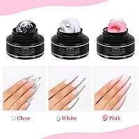 Supwee Solid Builder Gel For Nail Extension 3D Nail Gel Art Non Stick Hand Sculpture Hard Gel With Dual Form Flower Nail Strengt