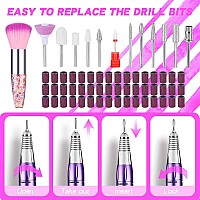 Professional 35000 Rpm Nail Drill Rechargeable Electric Nail File Machine E File For Acrylic Nails Gel Polishing Removing Por