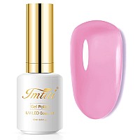 Imtiti Jelly Gel Nail Polish 1 Pcs 05 Fl Oz Nude Pink Jelly Gel Polish Soak Off Led U V Nail Gel Polish Sheer Translucent Gel