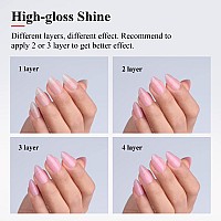 Imtiti Jelly Gel Nail Polish 1 Pcs 05 Fl Oz Nude Pink Jelly Gel Polish Soak Off Led U V Nail Gel Polish Sheer Translucent Gel