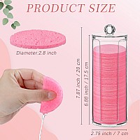 120Pcs Compressed Facial Sponges Natural Face Exfoliator Disposable Face Sponges For Cleansing Round Soft Facial Scrubber Pads W