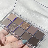 Erinde 10 Color Eyeshadow Palette Makeup Matte Shimmer Glitter Eye Shadow Ultrablendable High Pigmented Naturinglooking