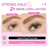 Calailis Lash Glue Cluster Lash Glue Lash Extension Glue Super Strong Hold 48 Hours Long Lasting Eyelash Glue For Lash Cluste