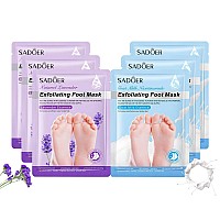 Permotary Foot Peel Mask 6 Pack Original Exfoliant Foot Peel Feet Callus Remover Dead Skin Remover Moisturizing Feet B