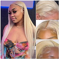 Lumiere 613 Lace Front Wig Human Hair 28 Inch 13X4 Hd Lace Front Wigs Glueless Remy Hair 180 Density Soft And Thick Pre Plucked