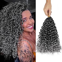 Crochet Hair 14 Inch 8 Packs Gogo Curl Curly Crochet Hair Beach Curl Crochet Hair Extensions Ocean Wave Crochet Hair For Black W