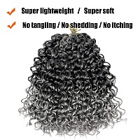 Crochet Hair 14 Inch 8 Packs Gogo Curl Curly Crochet Hair Beach Curl Crochet Hair Extensions Ocean Wave Crochet Hair For Black W