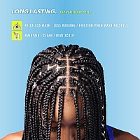 Sensationnel Ruwa Prestretched Braiding Hair 3X Ruwa 18Inch Water Repellent Kanekalon Fast Dry Synthetic Braid 3X Ruwa 18 In