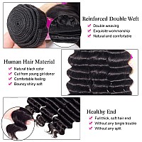 Aelinsi Brazilian Loose Deep Wave Human Hair Bundles 18 20 22 Inches 12A 100 Unprocessed Virgin Hair Loose Deep Curly Human H