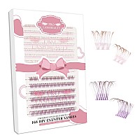 168 Pcs Colored Lash Clusters 2 Colors Mixed Cluster Lashes Dramatic Cosplay Lashes for DIY Individual Lash Extensions at Home Thin Band and Soft (Light Purple+Dark Purple, D-10-16mix)