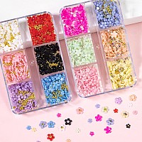 3D Flower Nail Charms For Nails Colorful Flowers Flatback Nail Rhinestones Pink White Black Blue Acrylic Flower With Round Pearl