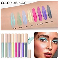 Maepeor Matte Liquid Eyeshadow 8 Colors Colored Smooth Creamy Eyeshadow Set Lightweight Highpigmented And Waterproof Long Lasti