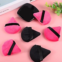 Pimoys 12 Pieces Powder Puff Soft Face Makeup Sponge Velour Triangle Powder Puffs For Loose Powder Cosmetic Foundation Sponge Be