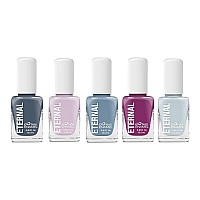 Eternal Light Pink Nail Polish Set For Women Midnights Light Blue Nail Polish Set For Girls Lasting Fast Dry Milky White