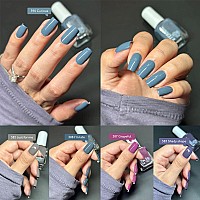 Eternal Blue Nail Polish Set For Women Dark Elegant Brown Nail Polish Set For Girls Pink Nail Polish Quick Dry Long Last