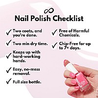 Eternal Glitter Nail Polish Set For Women Pinkfetti Hot Pink Nail Polish Set For Girls Long Lasting Quick Dry Natural Na