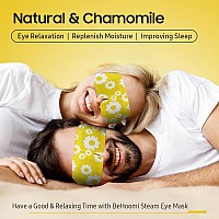 Behoomi Steam Eye Mask 10 Packs Heated Eye Mask Self Heating Disposable Spa Warm Compress For Eyes Sleep Mask Soothing Moist