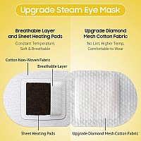 Behoomi Steam Eye Mask 10 Packs Heated Eye Mask Self Heating Disposable Spa Warm Compress For Eyes Sleep Mask Soothing Moist