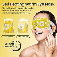 Behoomi Steam Eye Mask 10 Packs Heated Eye Mask Self Heating Disposable Spa Warm Compress For Eyes Sleep Mask Soothing Moist