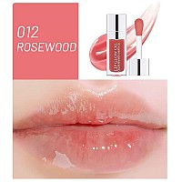 Mxnslwa Plumping Hydrating Lip Gloss Long Lasting Nonsticky Tinted Balm Revitalizes Dry Lips Rosewood