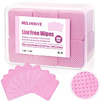 1000 Pcs Lint Free Nail Wipes Eyelash Extension Glue Wipes With Container Super Absorbent Soft Nonwoven Fabric Lash Glue Wipes