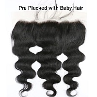 Uneed 5X5 Hd Lace Closure Human Hair Deep Wave Closure 12A 5X5 Lace Closure Brazilian Virgin Remy Human Hair Pre Plucked With Ba