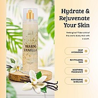 Warm Vanilla Unisex Womens Perfume Fragrance Body Mist Sprays Womens Fruity Luxury Scented Gifts Presents 8 Oz Fine Mist