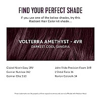 Madison Reed Radiant Hair Color Kit Darkest Cool Sangria For 100 Gray Coverage Ammoniafree 4Vr Volterra Amethyst Permanent