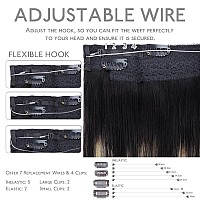 Wennalife Wire Hair Extensions Increase 50 Lifespan Real Human Hair 14 Inch 105G Balayage Natural Black To Light Blonde Remy